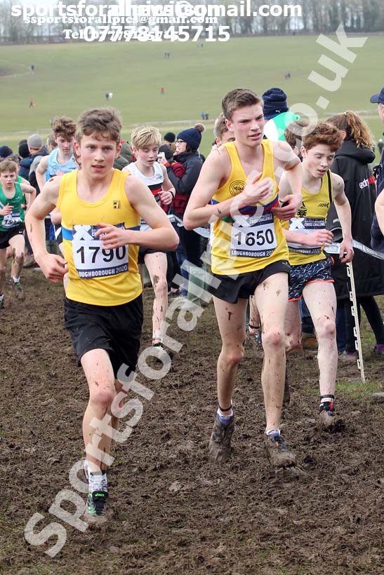 Boys under-15s, 2020 British Athletics Inter Counties Cross Country Champs., Prestwold Hall, Loughborough. Photo: David T. Hewitson/Sports for All Pics